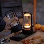 Elegant Scandinavian-inspired metal lantern lamp for modern interiors